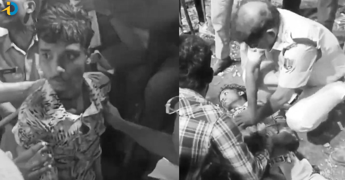 స్టంట్స్ చేస్తూ కుప్పకూలిన యువకులు.. పోలీసుల చొరవతో