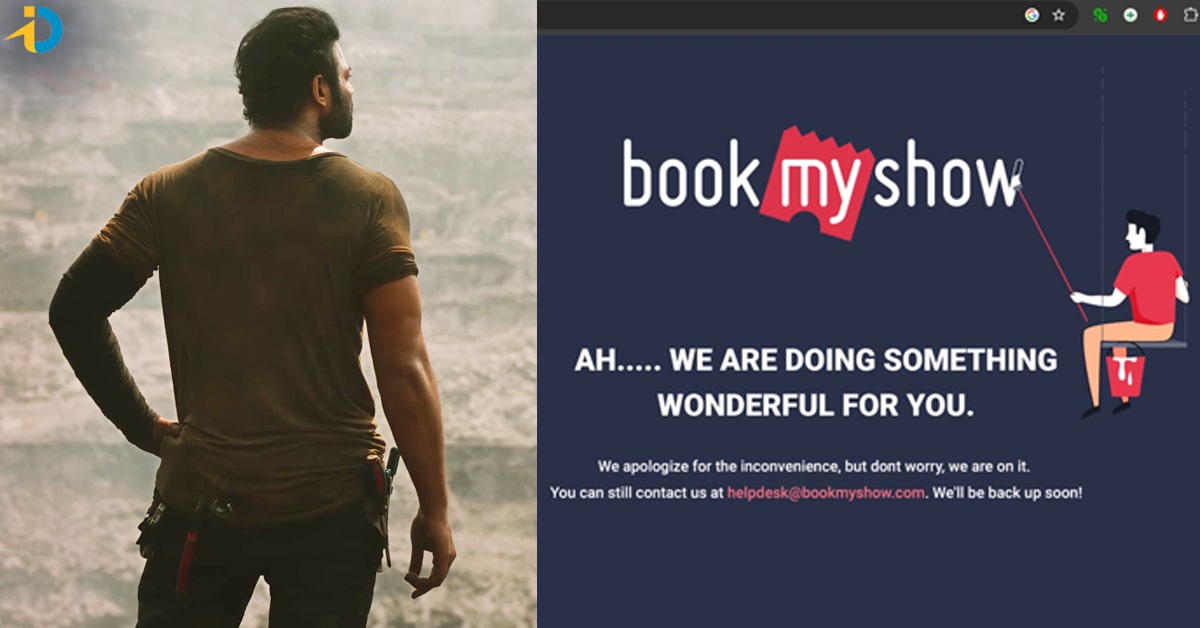 Book my show crash by salaar overcrowd booking