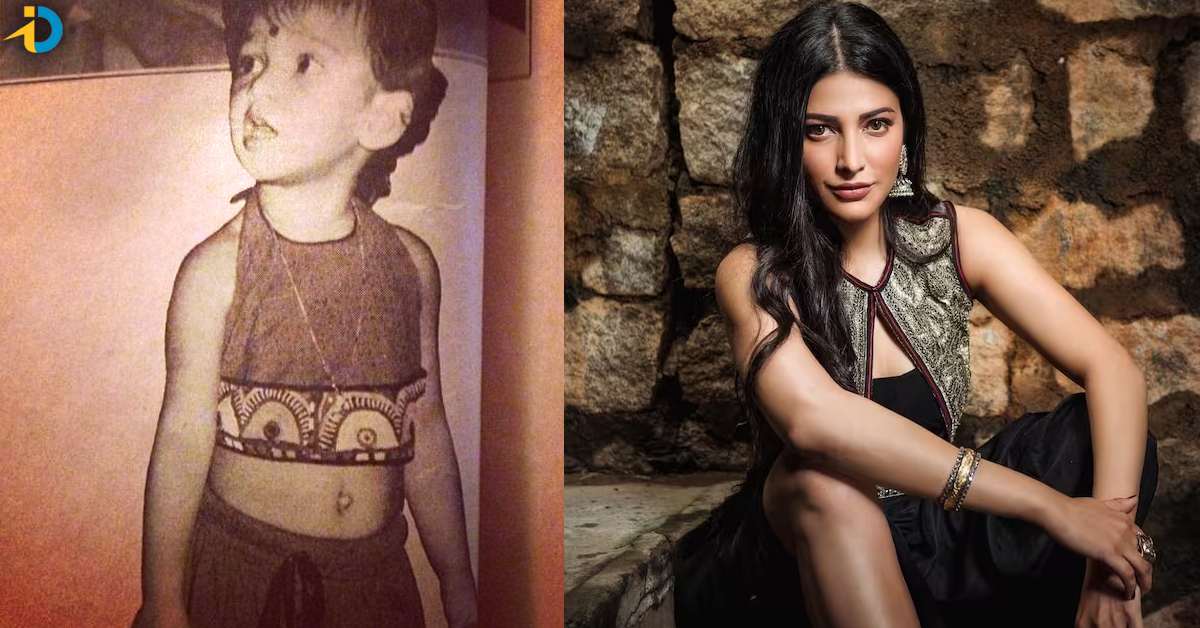 shruti hasan child hood pic