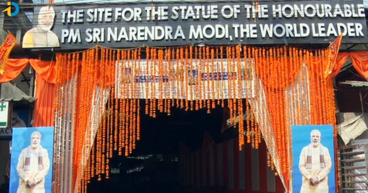 190 feet statue of Modi with Rs 200 crores