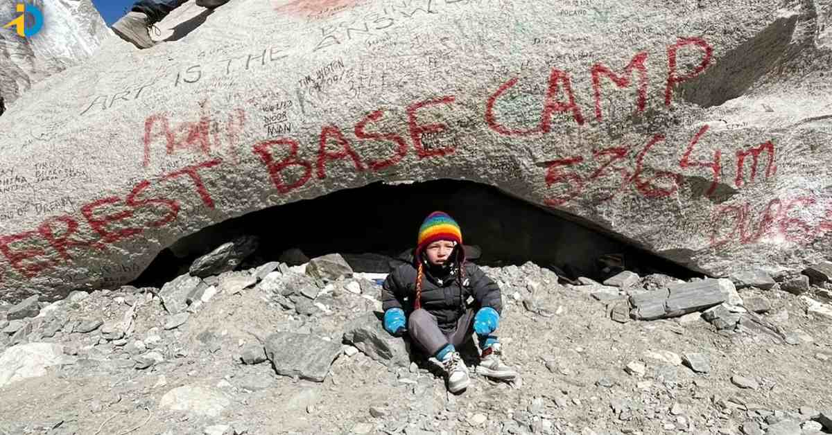A two-year-old boy who climbed Everest