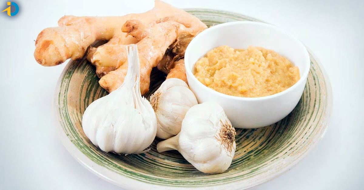 Ginger garlic paste with acid