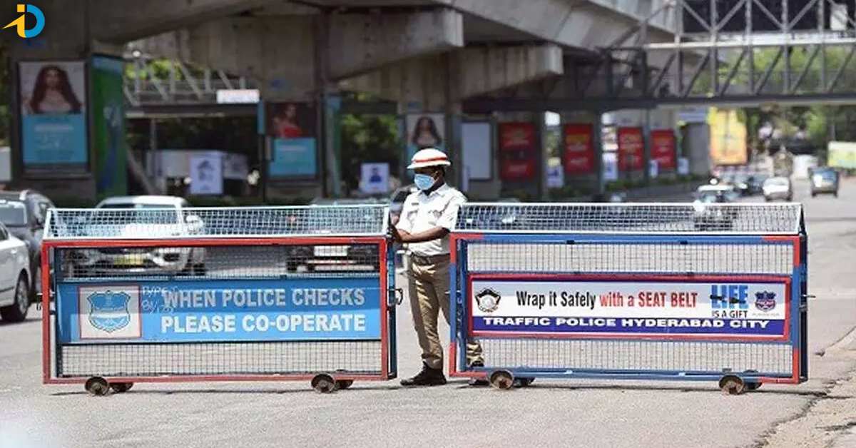 Traffic restrictions in these areas