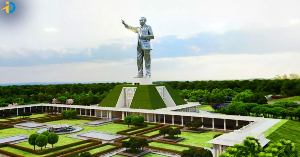 Vijayawada ambedkar statue details