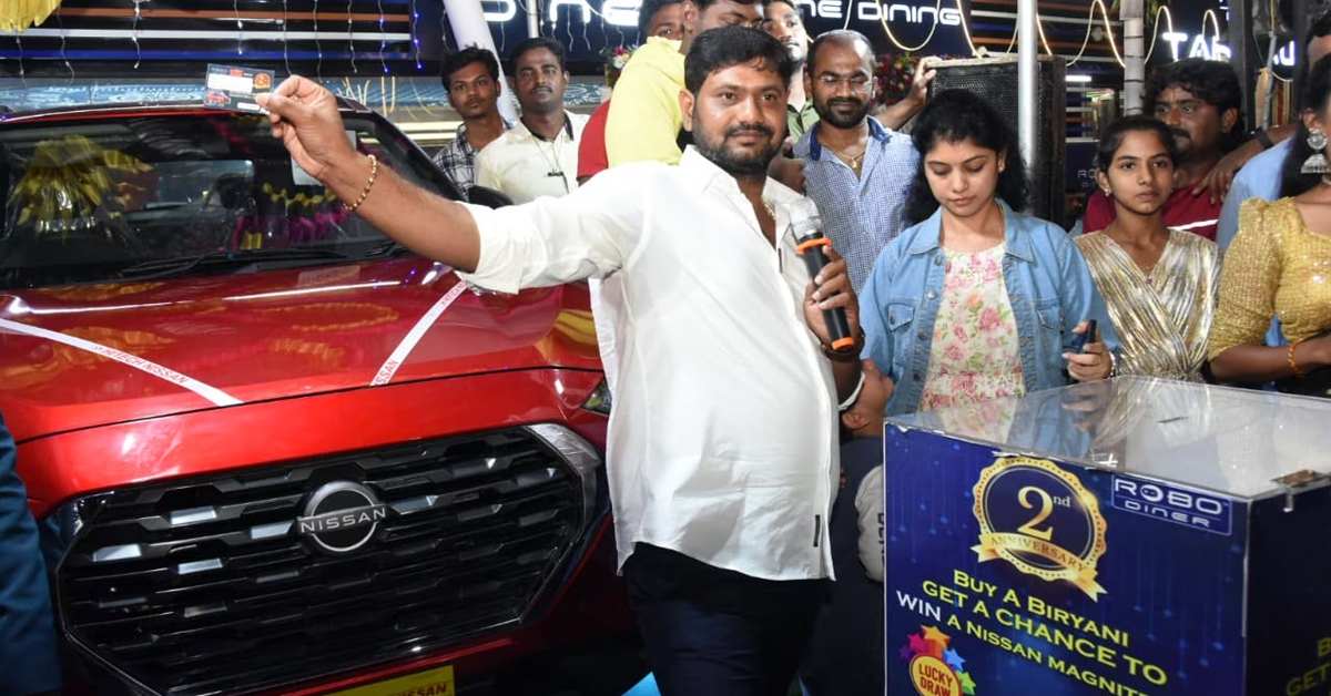 customer win car in bumper draw