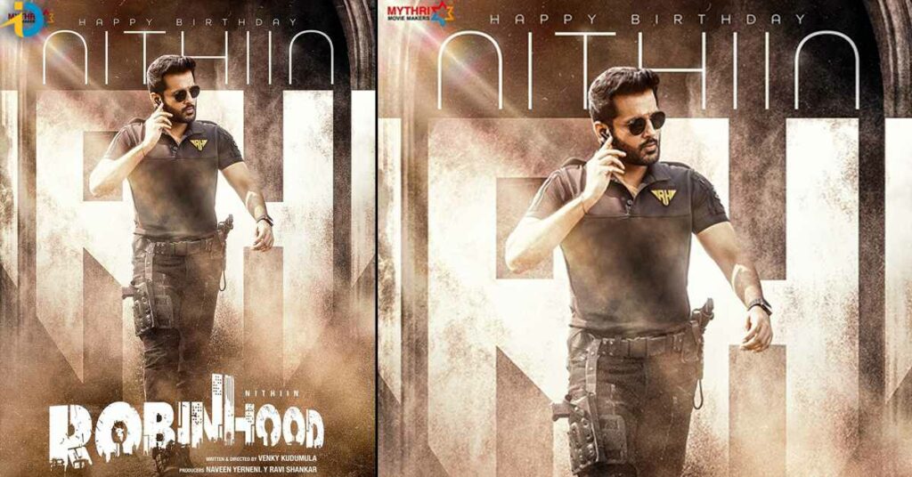 Nithin's second look as Robin Hood