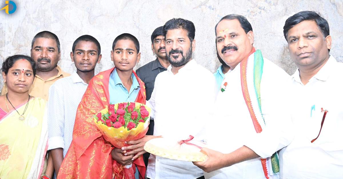 CM Revanth honored Sai Charan