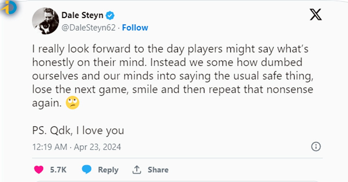 Steyn satires on hardik pandya