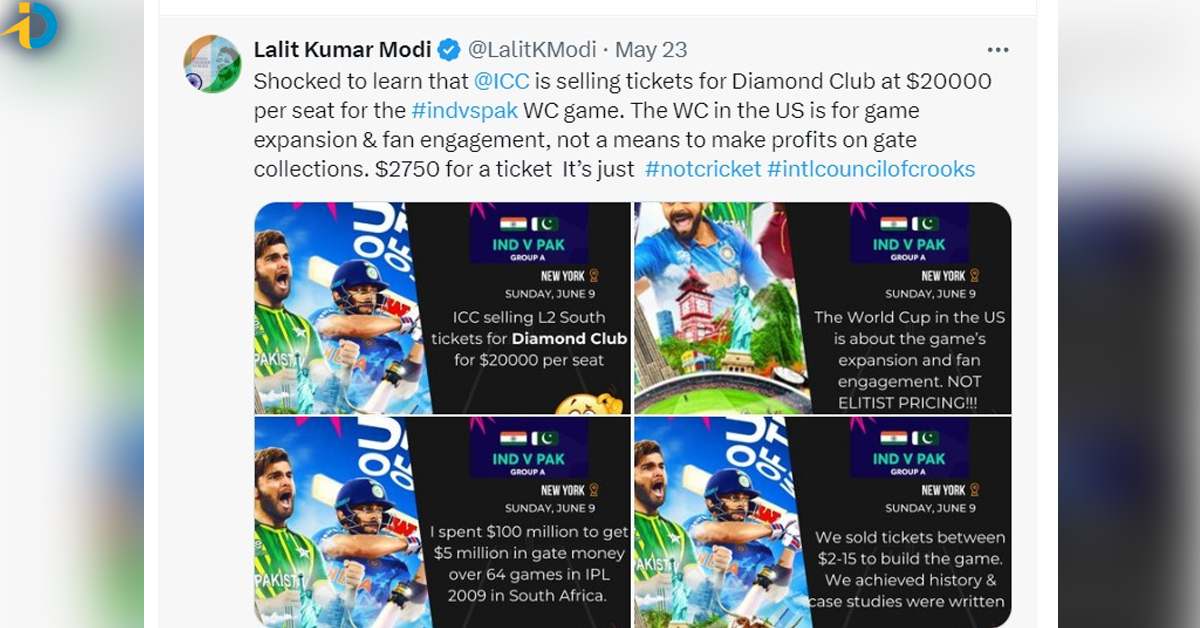 Do you know India-Pak match with one ticket price