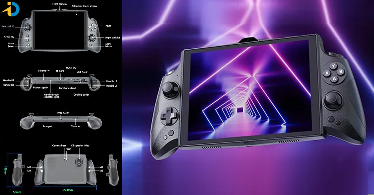 Game console with battery 02