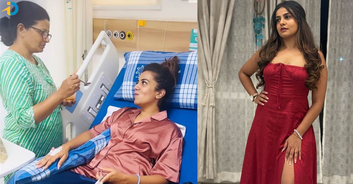 The actress admitted to the hospital