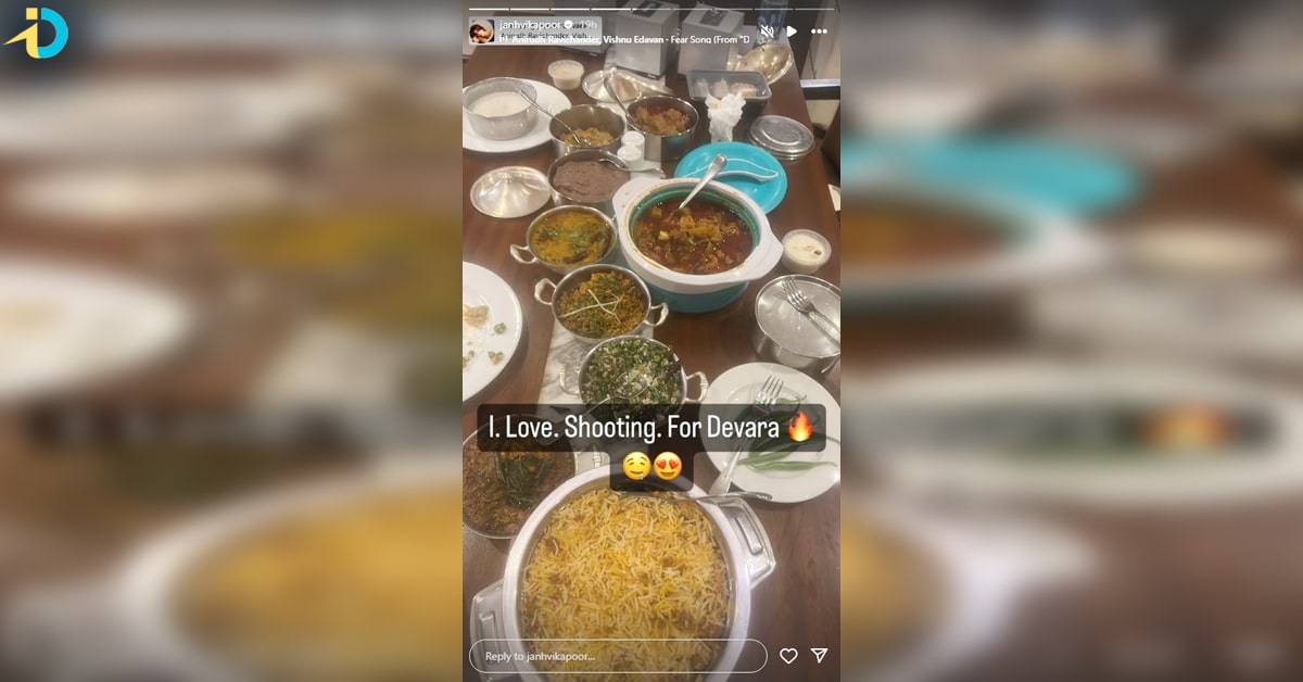 Janhvi kapoor about devara shooting