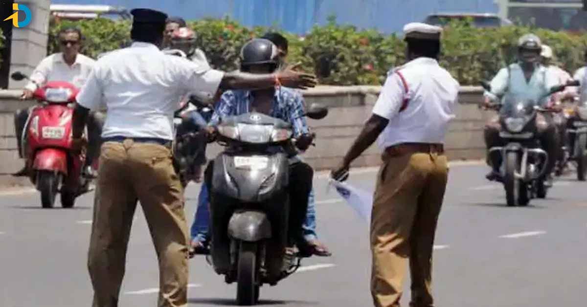 Traffic challans