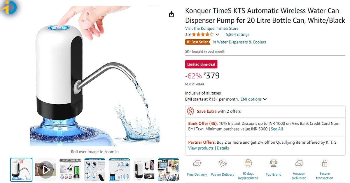 Automatic wireless water can dispenser