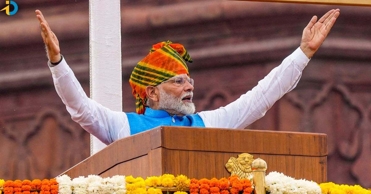 Prime Minister Modi's turban is an attraction.