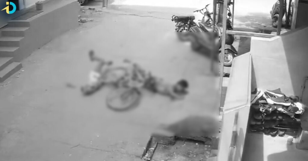 Students died by current shock