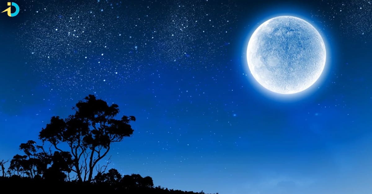 Super blue moon on rakhi day