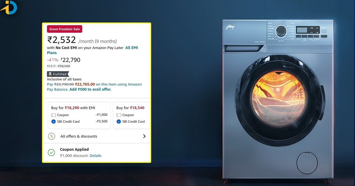 Washing machine for 18 thousand!