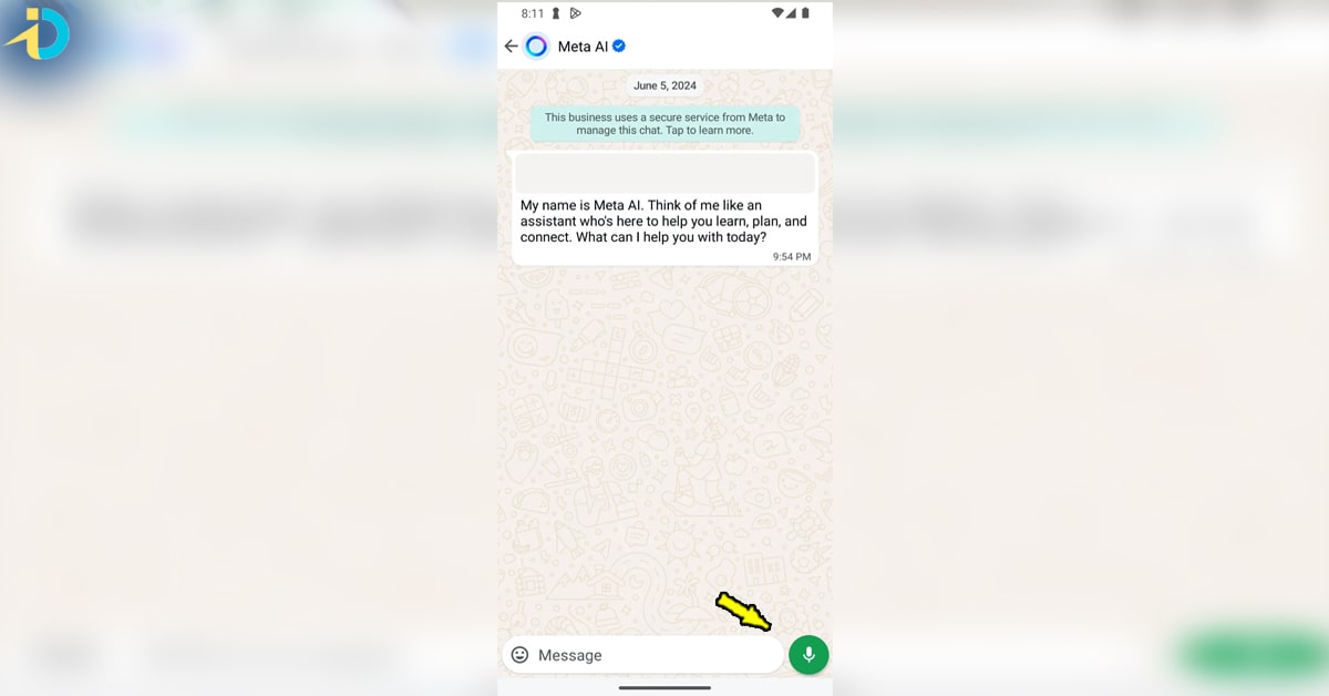Whatsapp voice message with meta AI