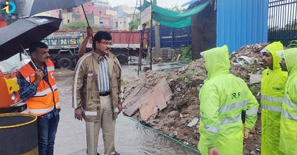 Hydra commissioner visit rainy areas