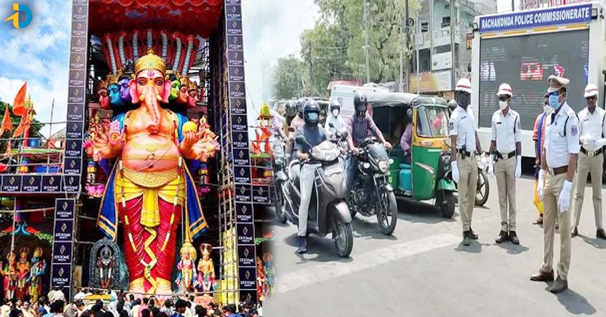 వినాయక నిమజ్జన వేళ.. Hydలో ఈ రూట్స్‌లో ట్రాఫిక్‌ ఆంక్షలు..