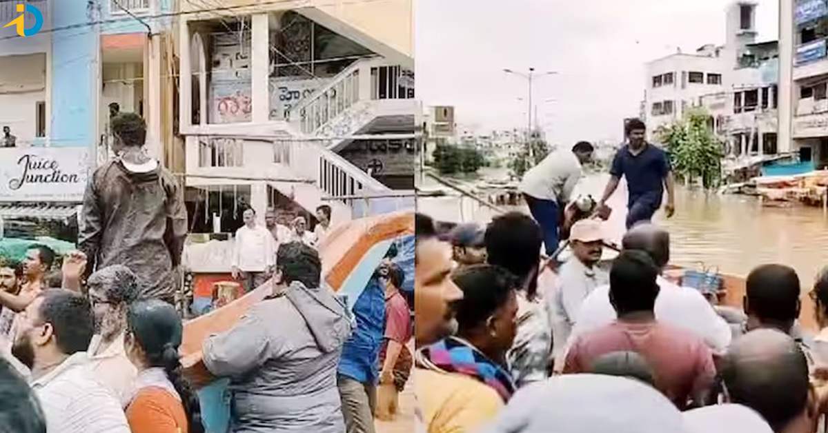 vijayawada rains, vijayawada, boats, andhra pradesh, heavy rains 01