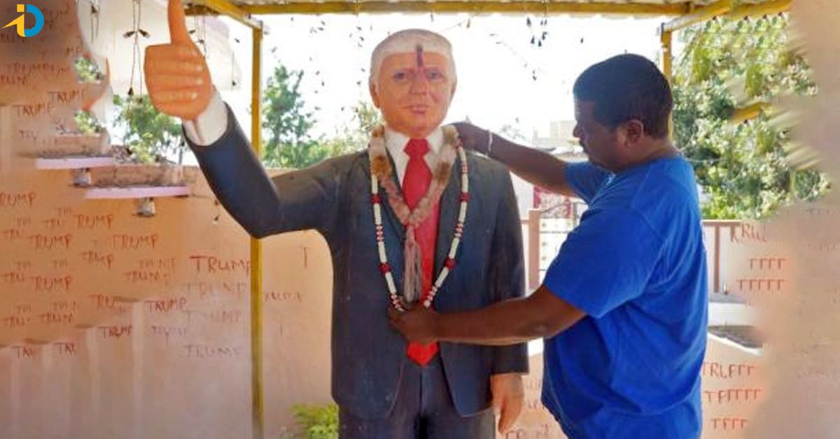 donald trump statue in telangana 0