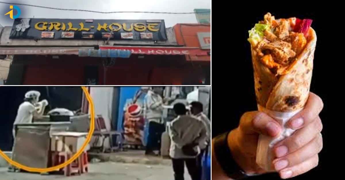 వీడేం మనిషిరా బాబు.. ఉమ్మేస్తూ షవర్మా తయారీ..